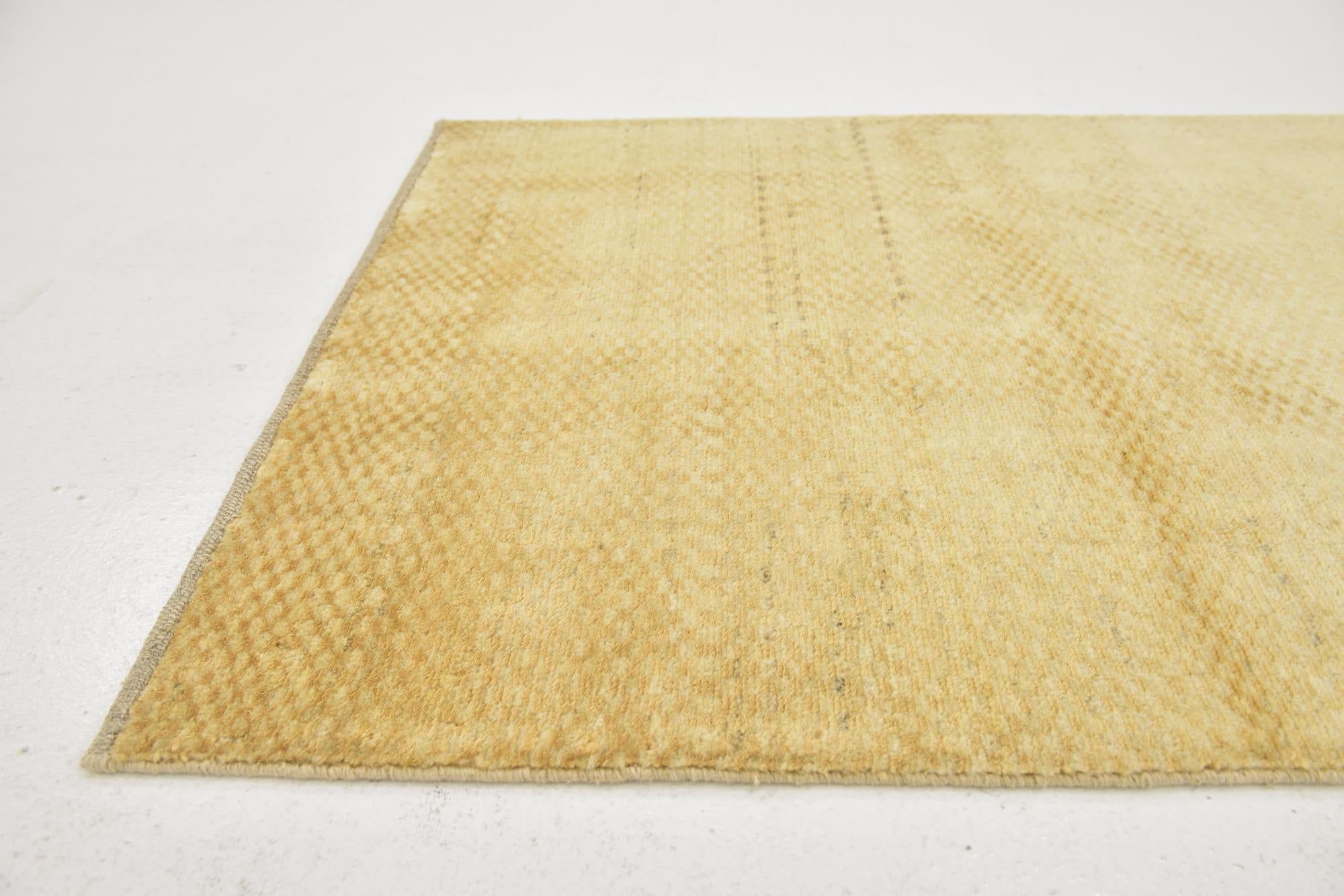 3' 4 x 4' 9 Hand Knotted Kashkuli Gabbeh Wool Rug