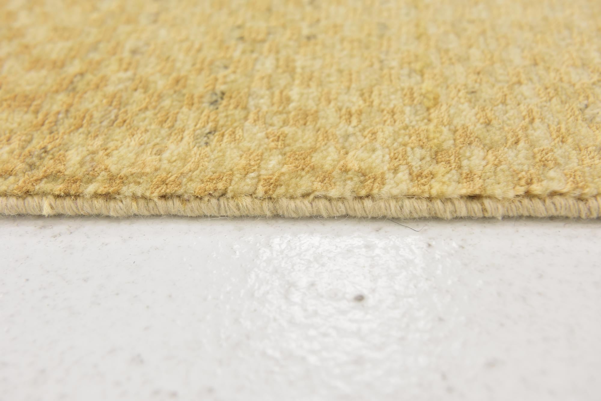 3' 4 x 4' 9 Hand Knotted Kashkuli Gabbeh Wool Rug
