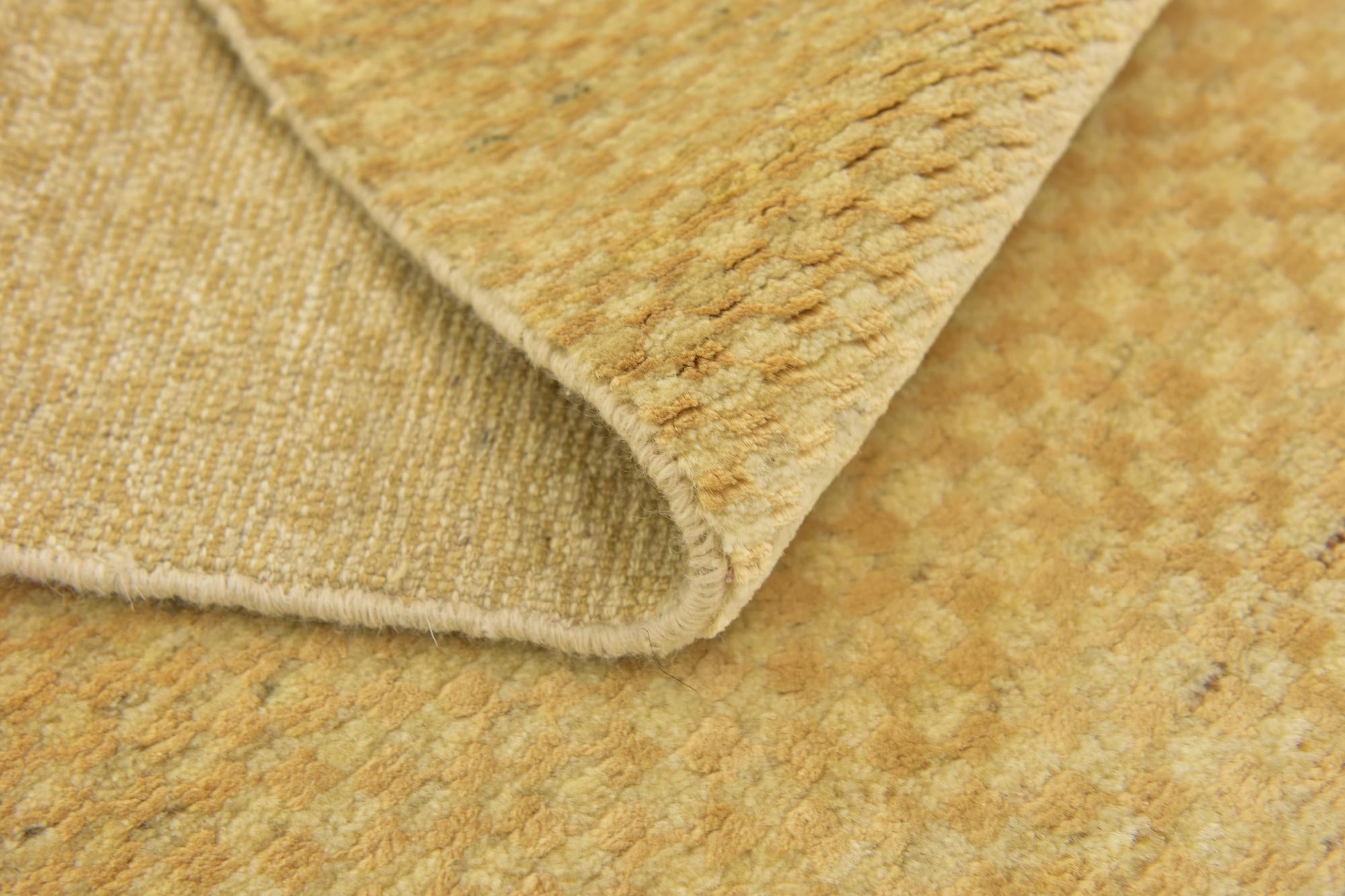 3' 4 x 4' 9 Hand Knotted Kashkuli Gabbeh Wool Rug