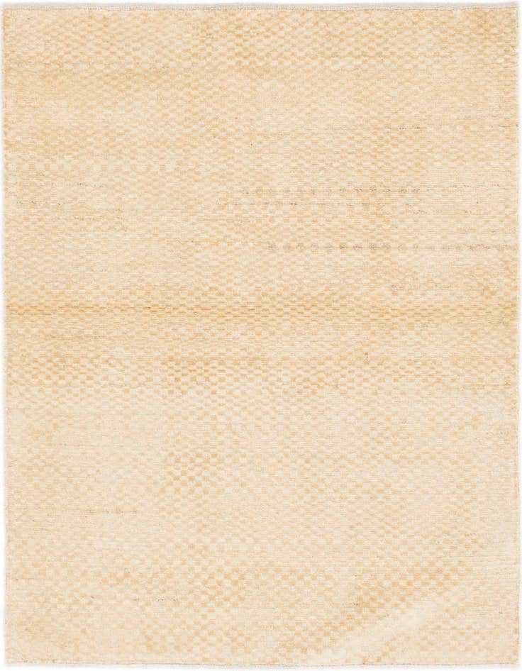 Detail image of 3' 4 x 4' 9 Hand Knotted Kashkuli Gabbeh Wool Rug