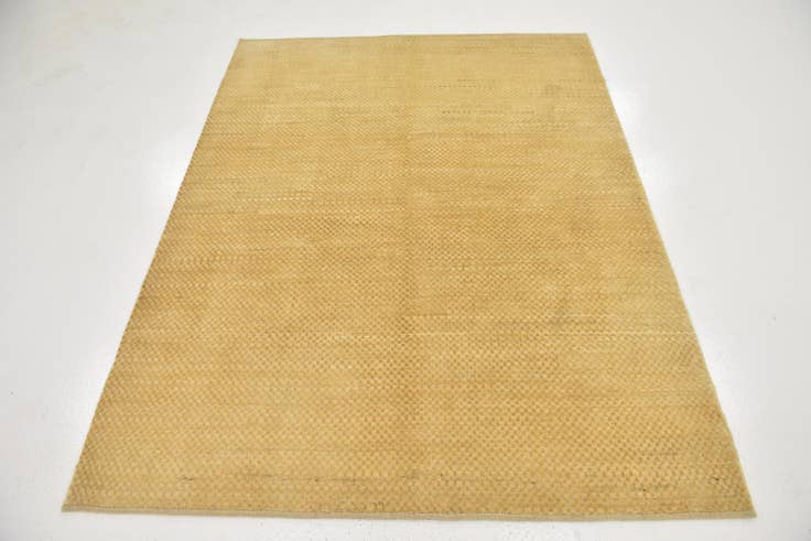 Detail image of 5' x 6' 4 Hand Knotted Kashkuli Gabbeh Wool Rug