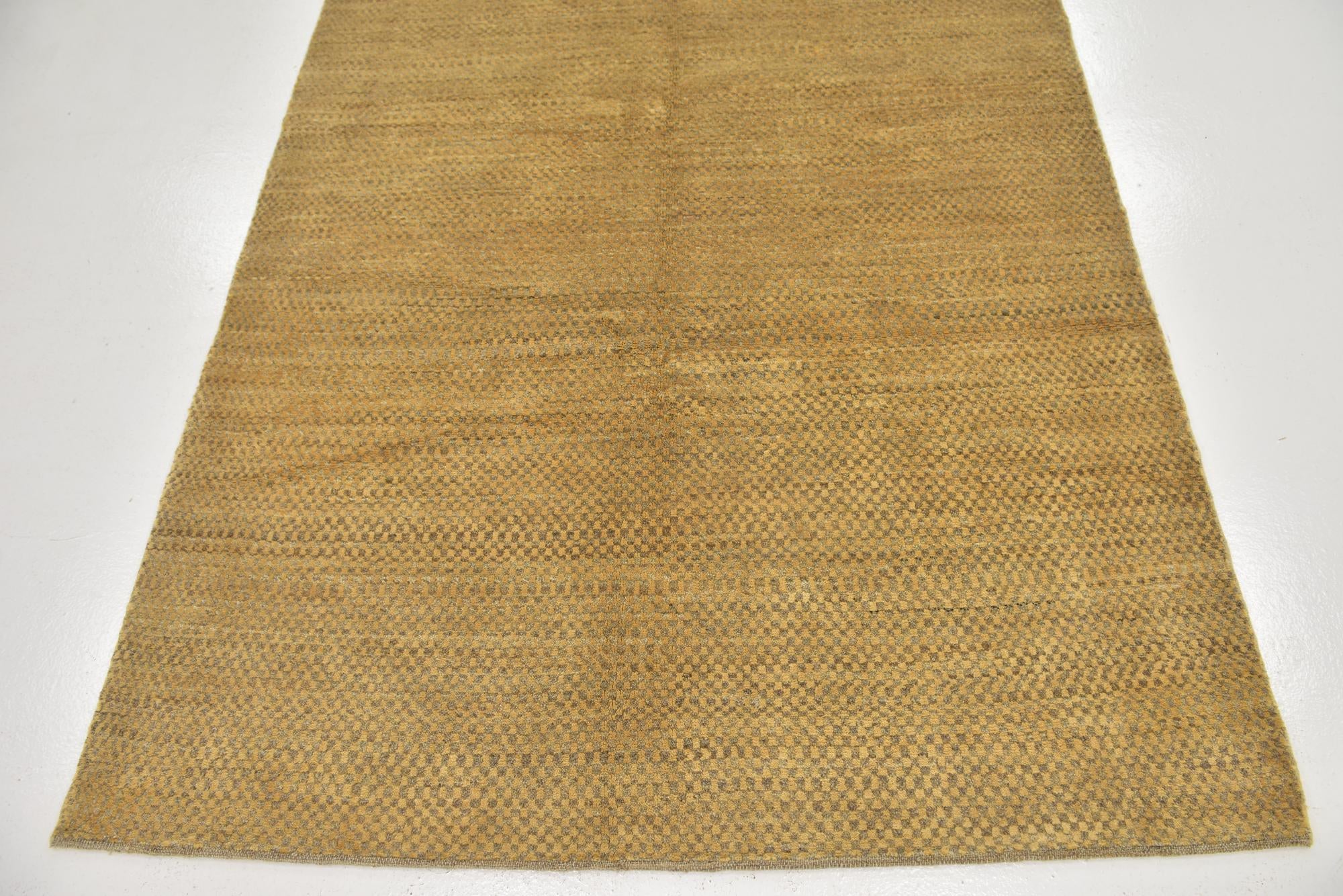 4' 7 x 6' Hand Knotted Kashkuli Gabbeh Wool Rug