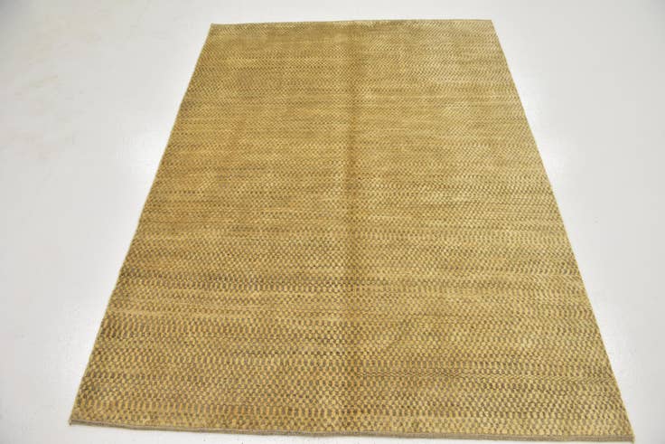 Detail image of 4' 10 x 6' 8 Hand Knotted Kashkuli Gabbeh Wool Rug