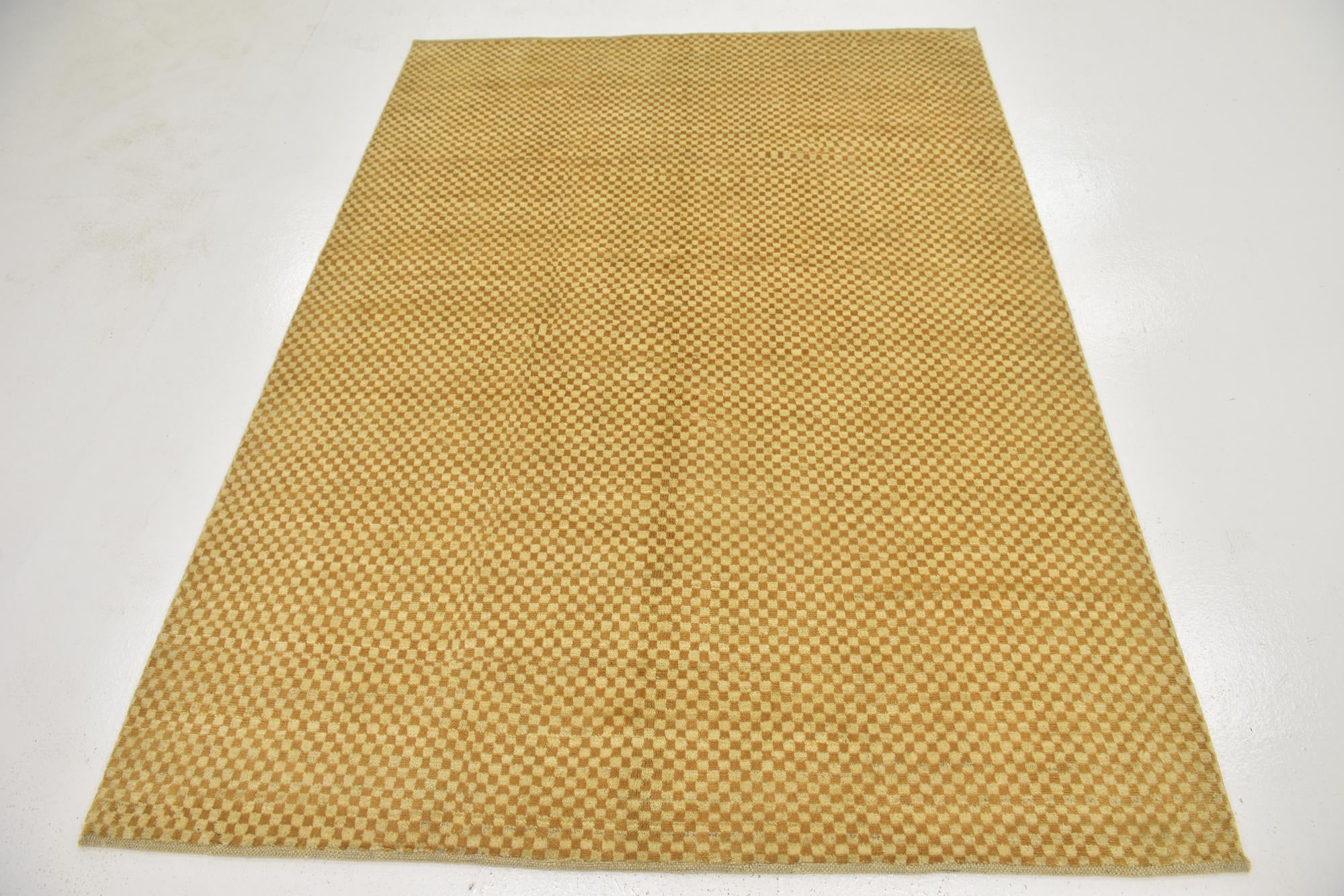 5' x 6' 8 Hand Knotted Kashkuli Gabbeh Wool Rug