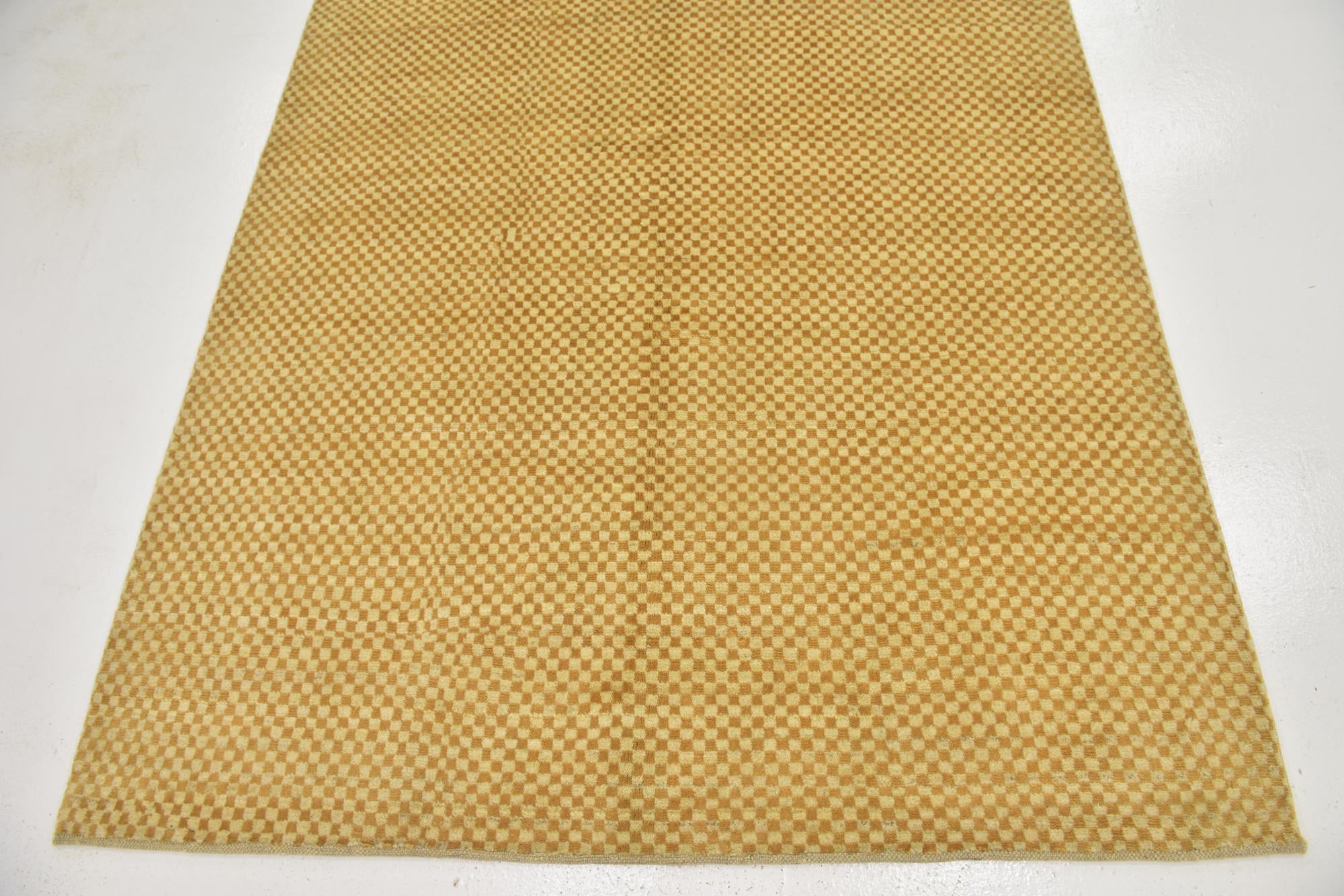 5' x 6' 8 Hand Knotted Kashkuli Gabbeh Wool Rug