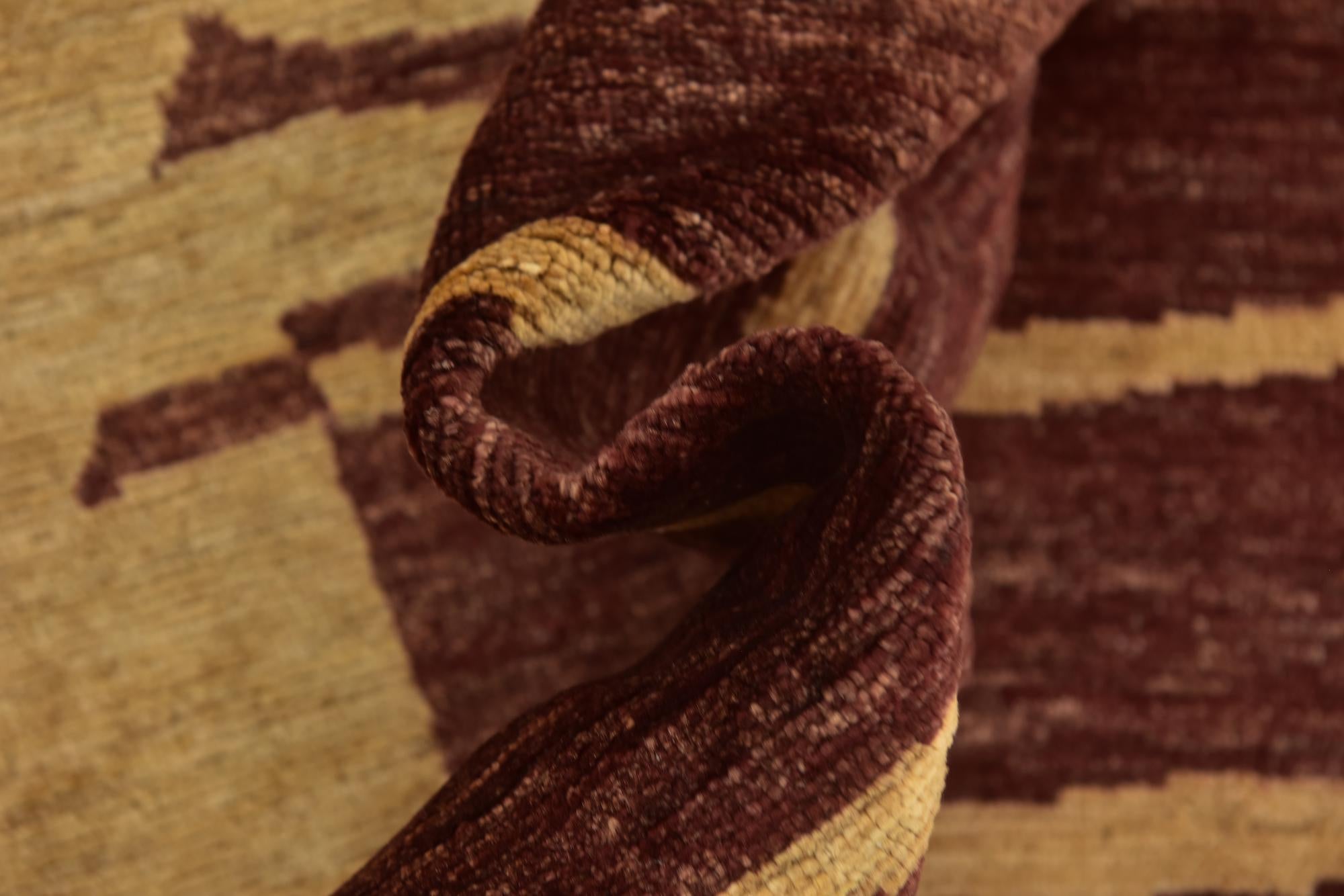 5' 10 x 9' 4 Hand Knotted Kashkuli Gabbeh Wool Rug