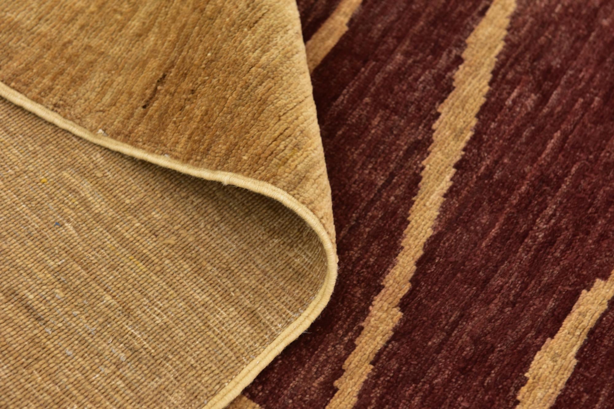 5' 10 x 9' 4 Hand Knotted Kashkuli Gabbeh Wool Rug