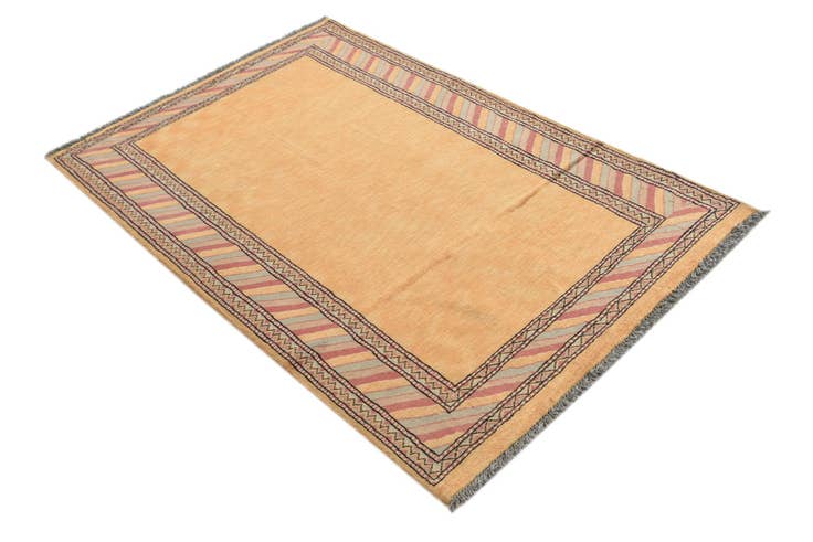 Detail image of 3' 3 x 5' Hand Knotted Kashkuli Gabbeh Oriental Wool Rug