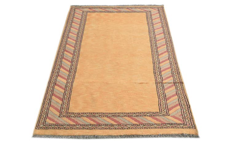 Detail image of 3' 3 x 5' Hand Knotted Kashkuli Gabbeh Oriental Wool Rug
