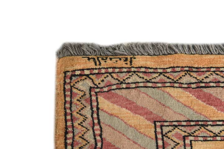 3' 3 x 5' Hand Knotted Kashkuli Gabbeh Oriental Wool Rug