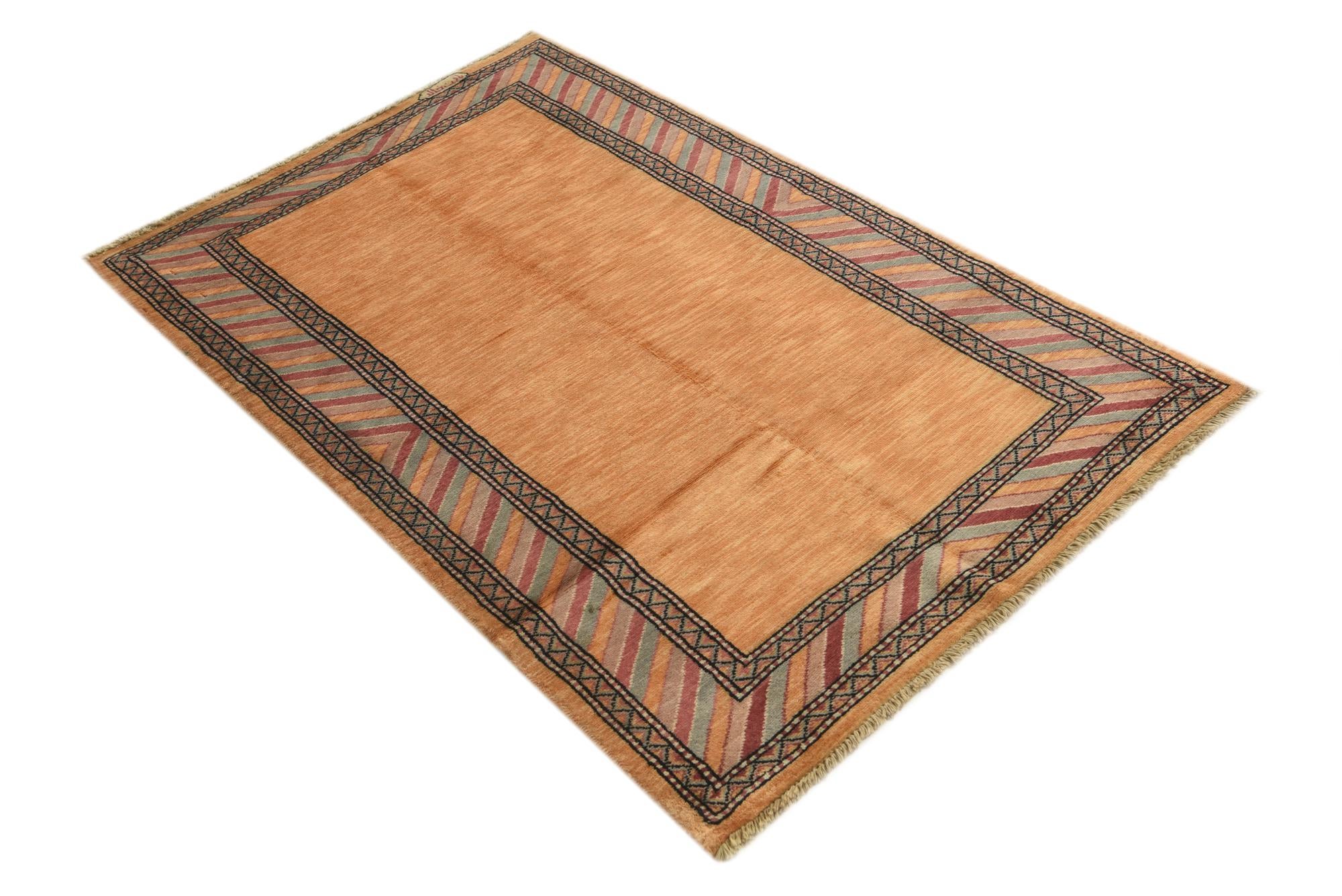 3' 1 x 4' 9 Hand Knotted Kashkuli Gabbeh Oriental Wool Rug