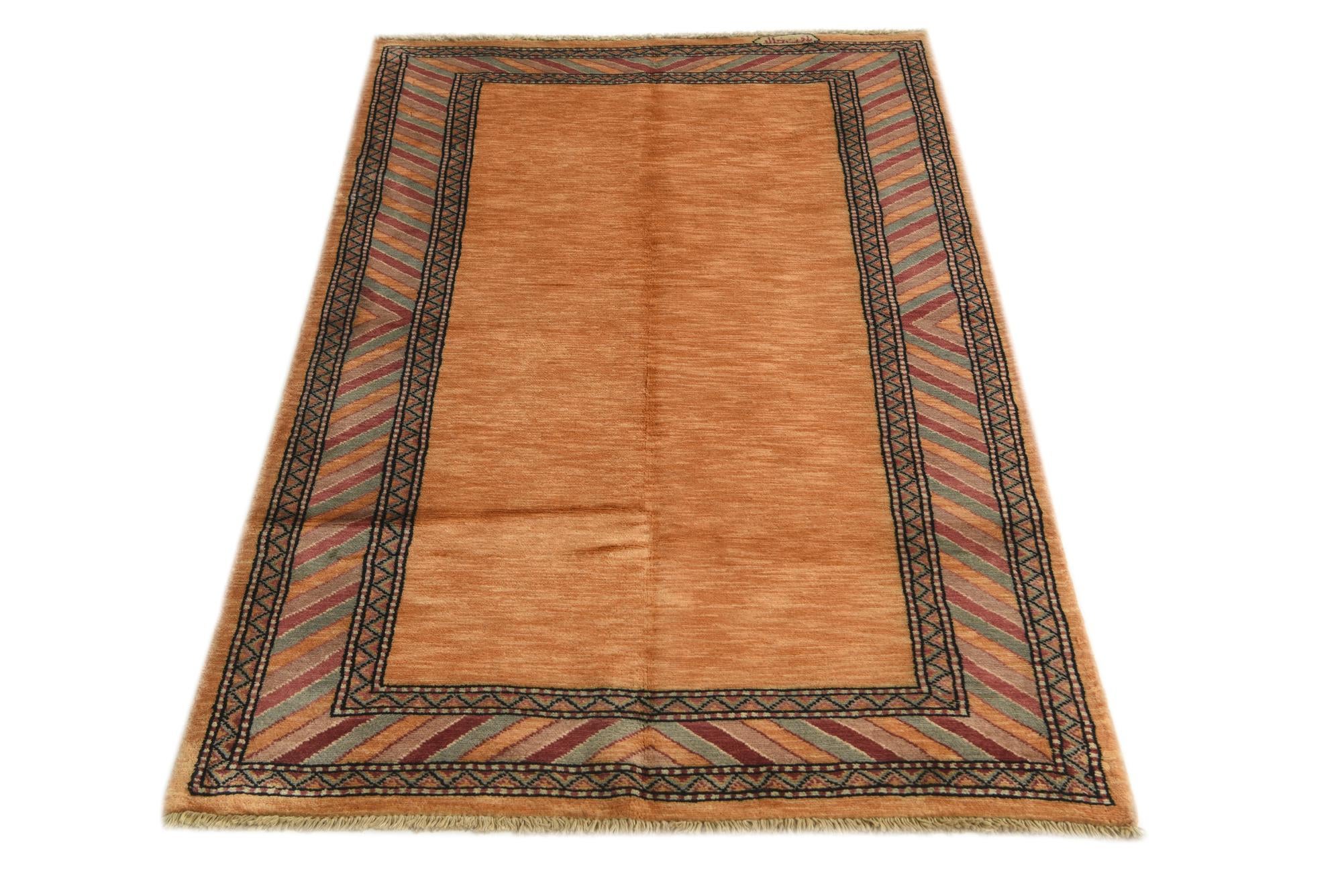 3' 1 x 4' 9 Hand Knotted Kashkuli Gabbeh Oriental Wool Rug