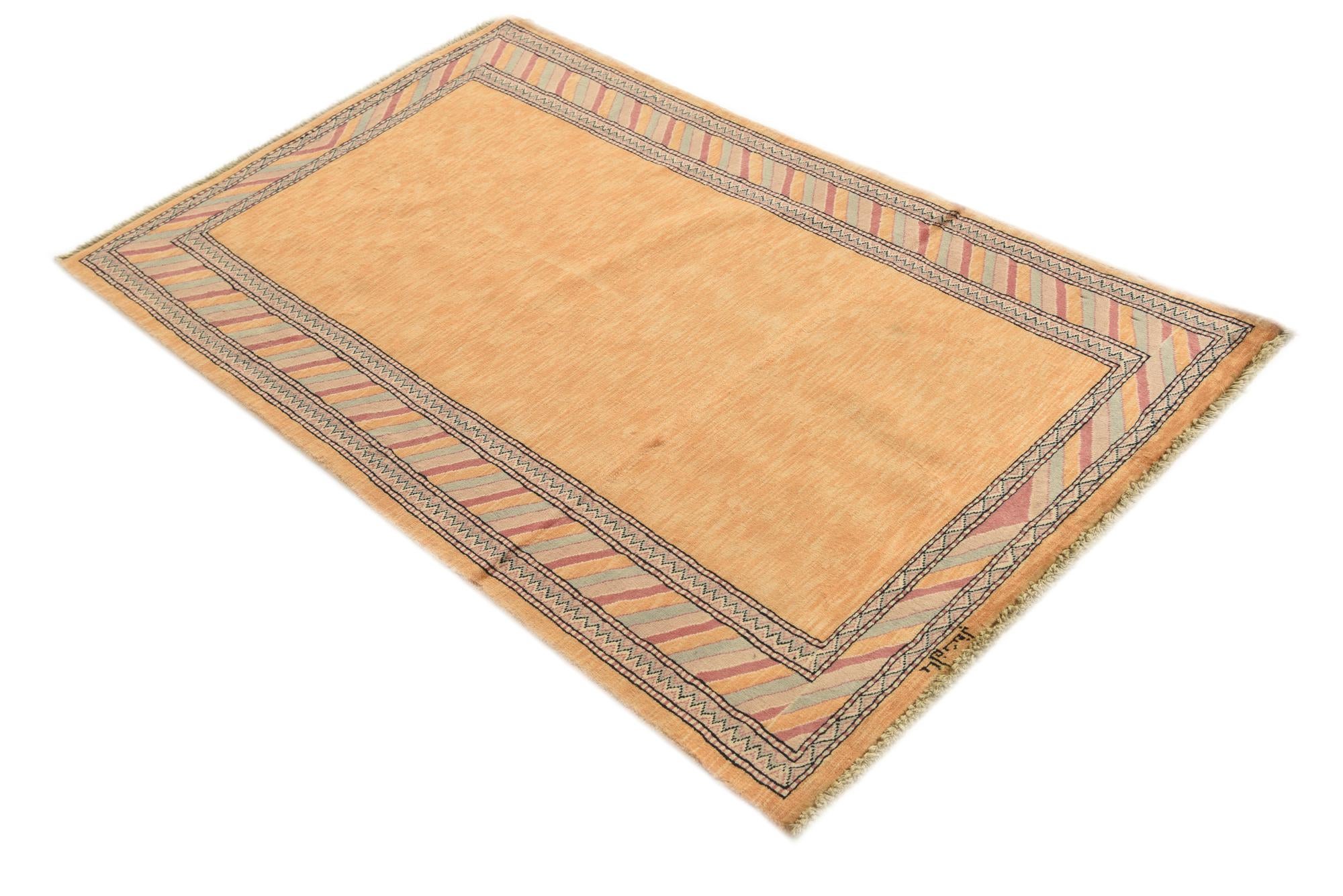 3' 2 x 5' 3 Hand Knotted Kashkuli Gabbeh Oriental Wool Rug
