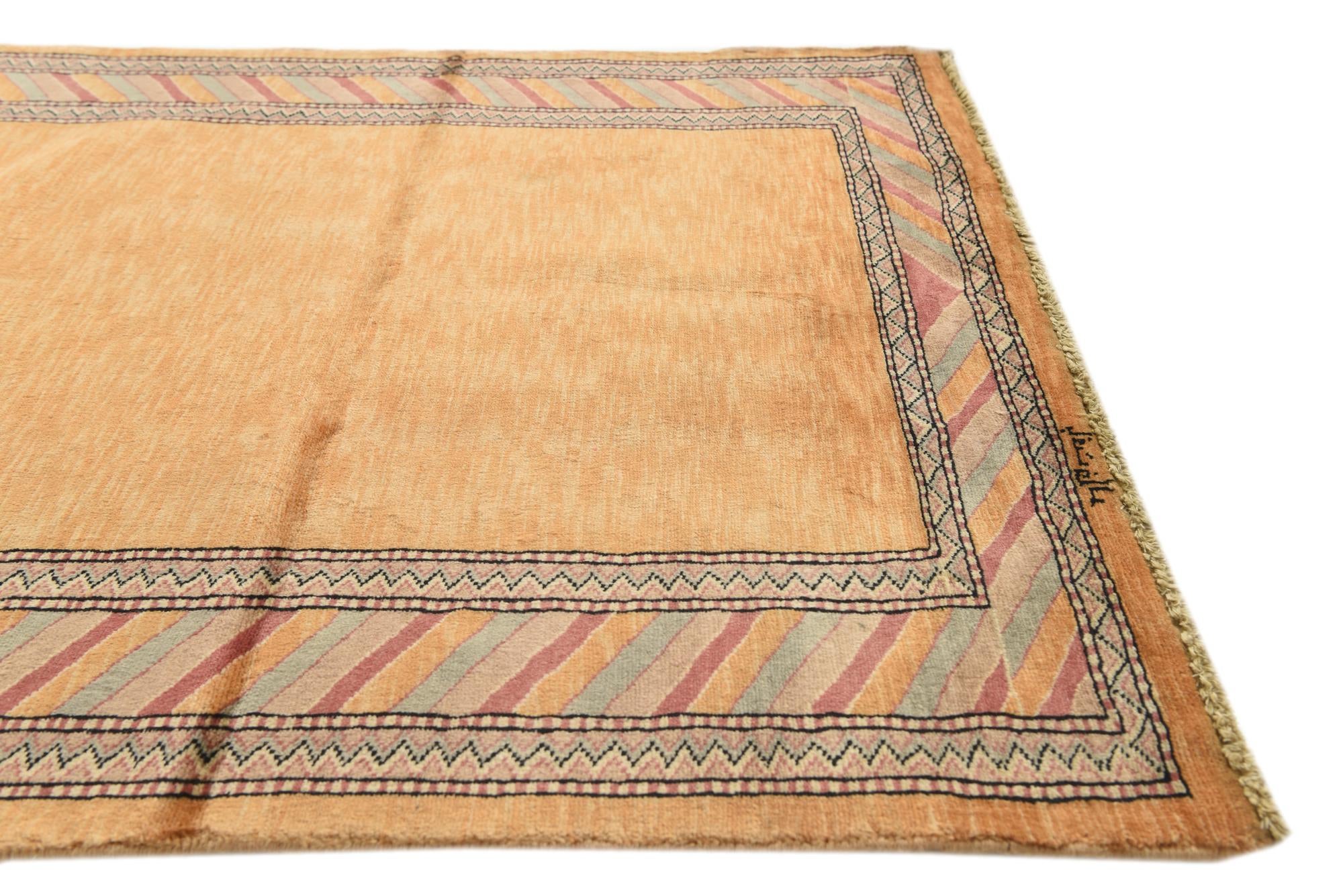 3' 2 x 5' 3 Hand Knotted Kashkuli Gabbeh Oriental Wool Rug