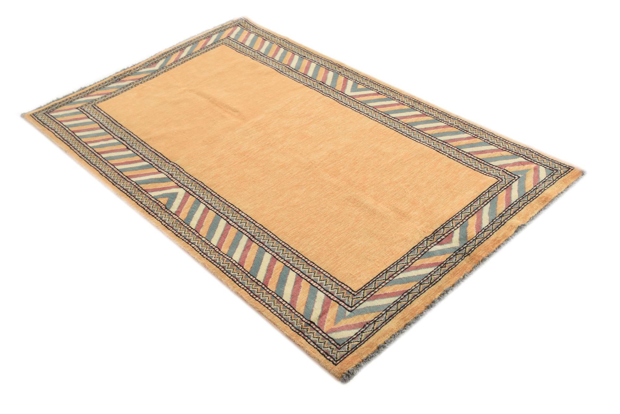 3' 3 x 5' 2 Hand Knotted Kashkuli Gabbeh Oriental Wool Rug