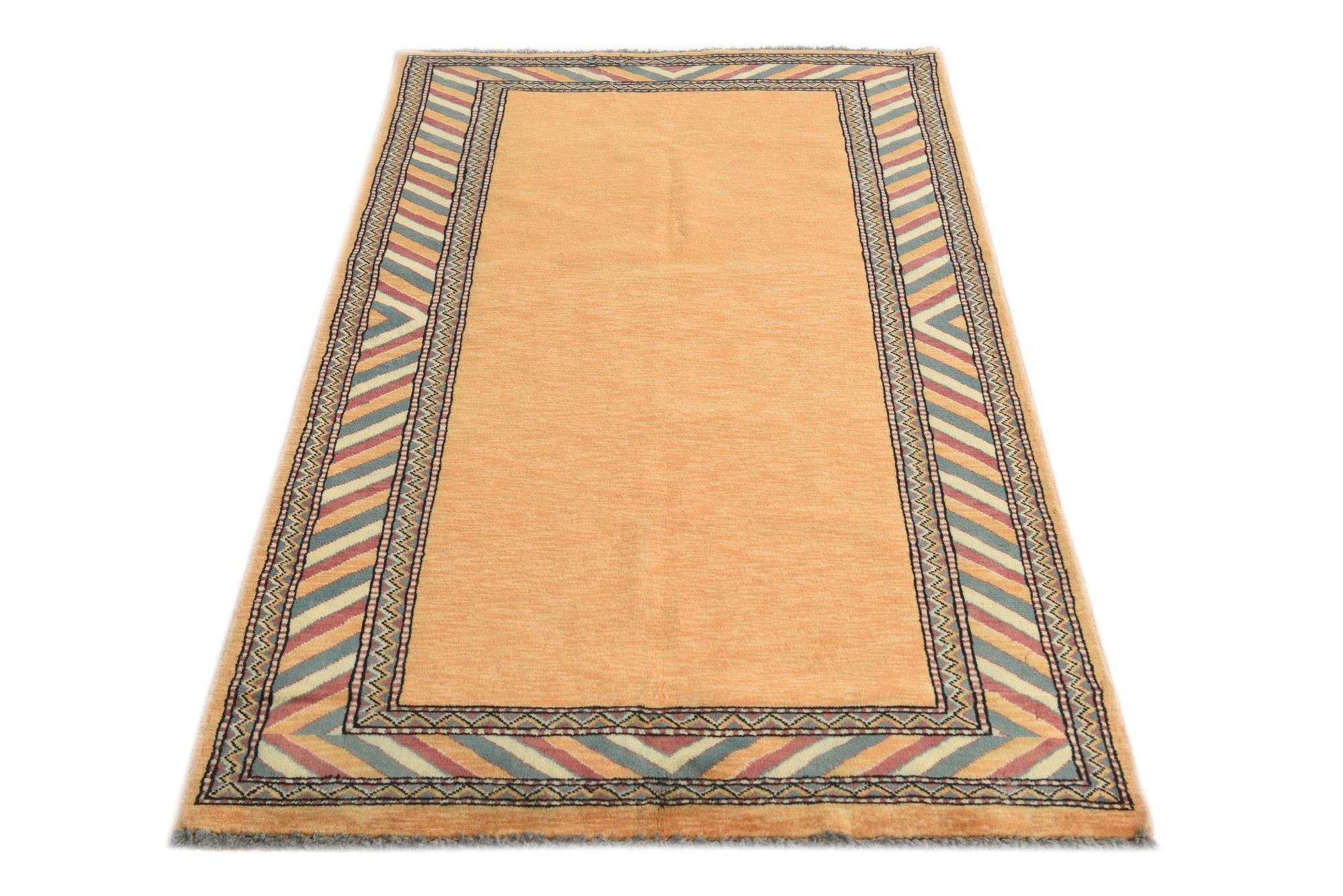 3' 3 x 5' 2 Hand Knotted Kashkuli Gabbeh Oriental Wool Rug