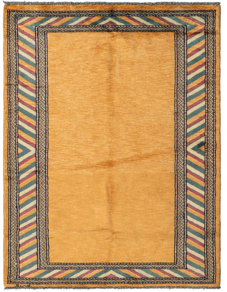 Detail image of 3' 3 x 5' 2 Hand Knotted Kashkuli Gabbeh Oriental Wool Rug