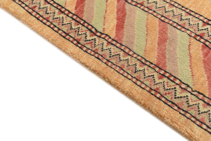 Detail image of 3' 2 x 4' 10 Hand Knotted Kashkuli Gabbeh Oriental Wool Rug