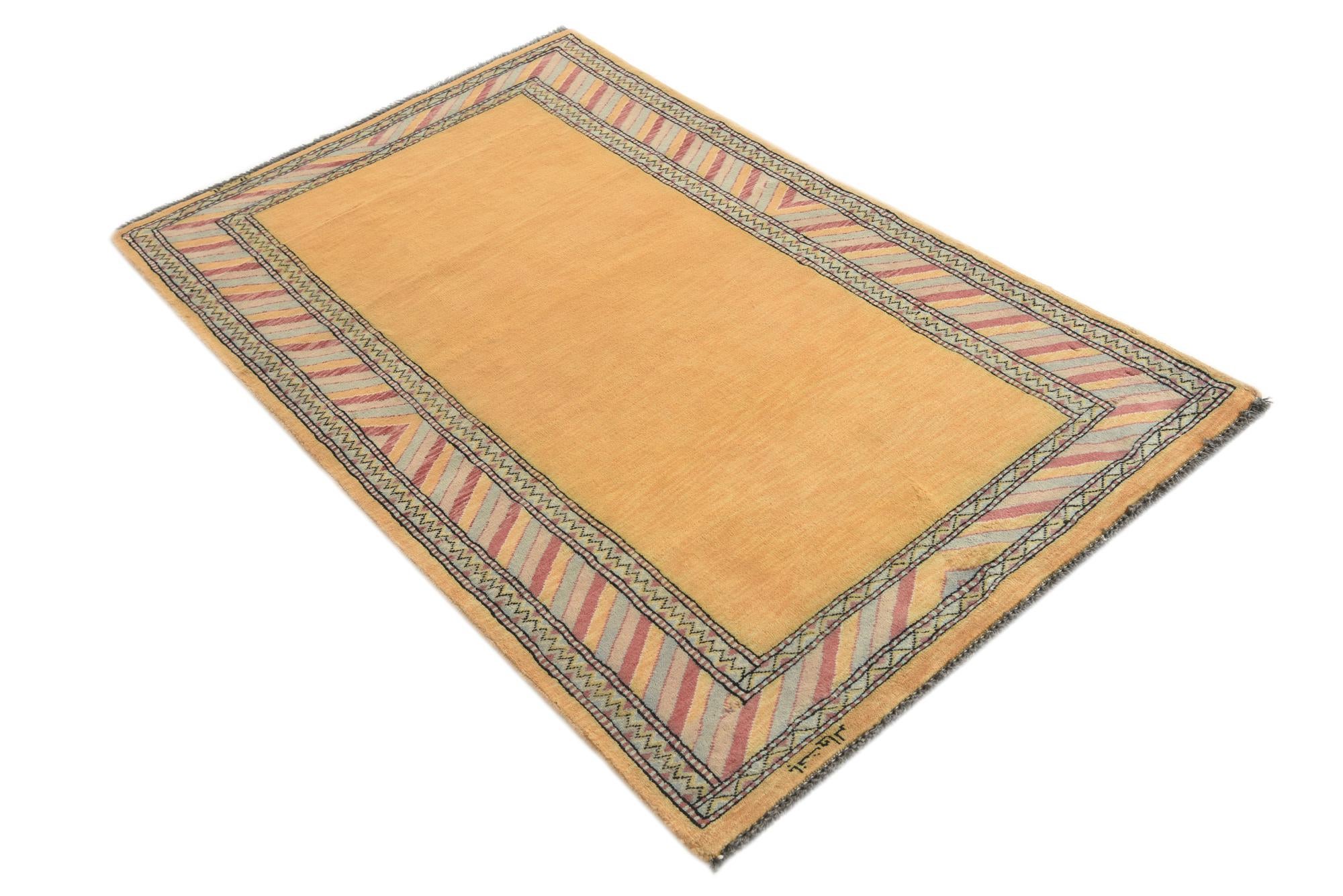 3' 2 x 5' Hand Knotted Kashkuli Gabbeh Oriental Wool Rug