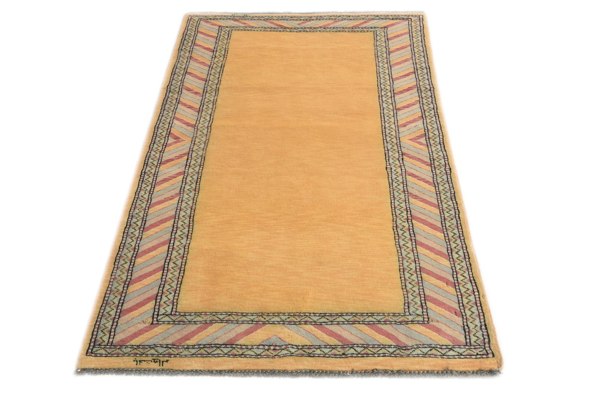 3' 2 x 5' Hand Knotted Kashkuli Gabbeh Oriental Wool Rug
