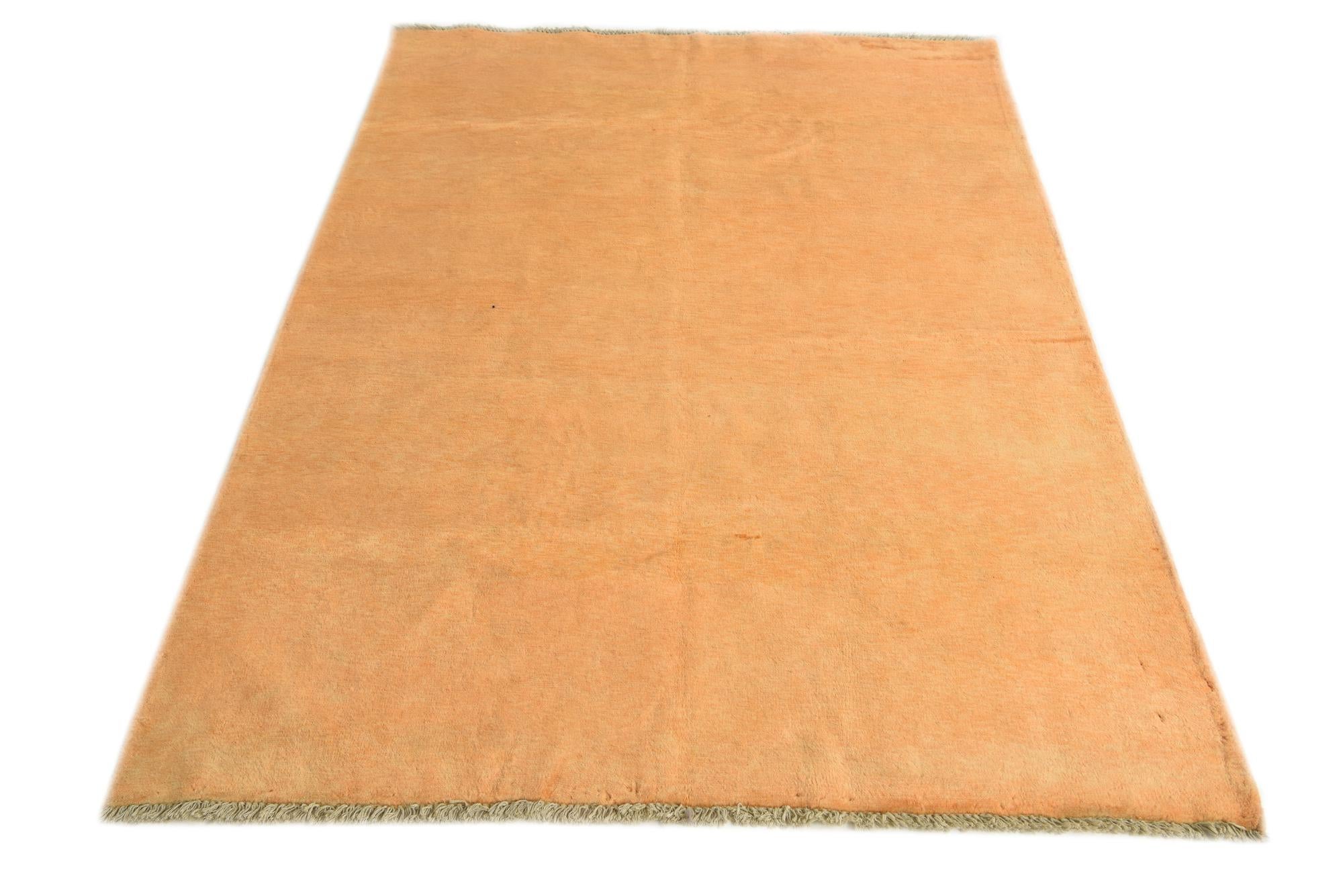 4' 6 x 6' 3 Hand Knotted Kashkuli Gabbeh Oriental Wool Rug