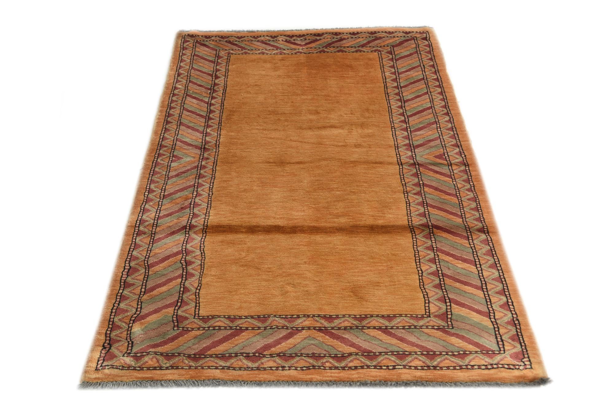 3' 2 x 5' 3 Hand Knotted Kashkuli Gabbeh Oriental Wool Rug