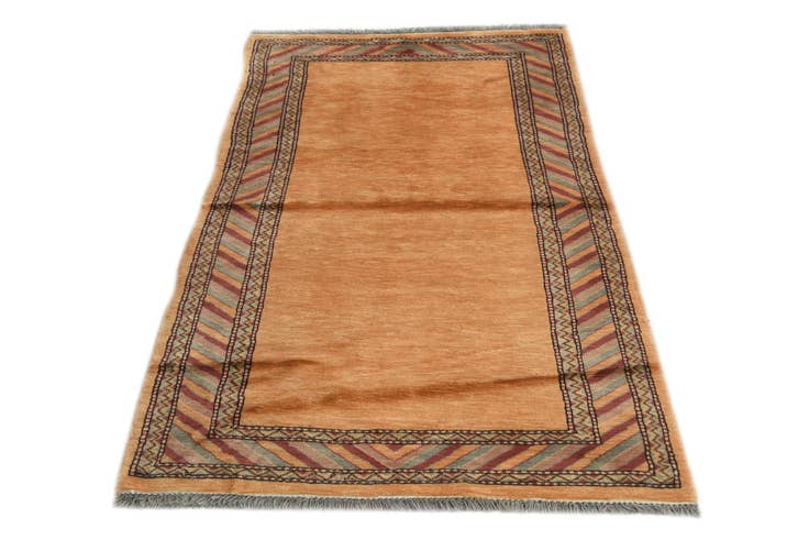Detail image of 3' 1 x 5' Hand Knotted Kashkuli Gabbeh Oriental Wool Rug