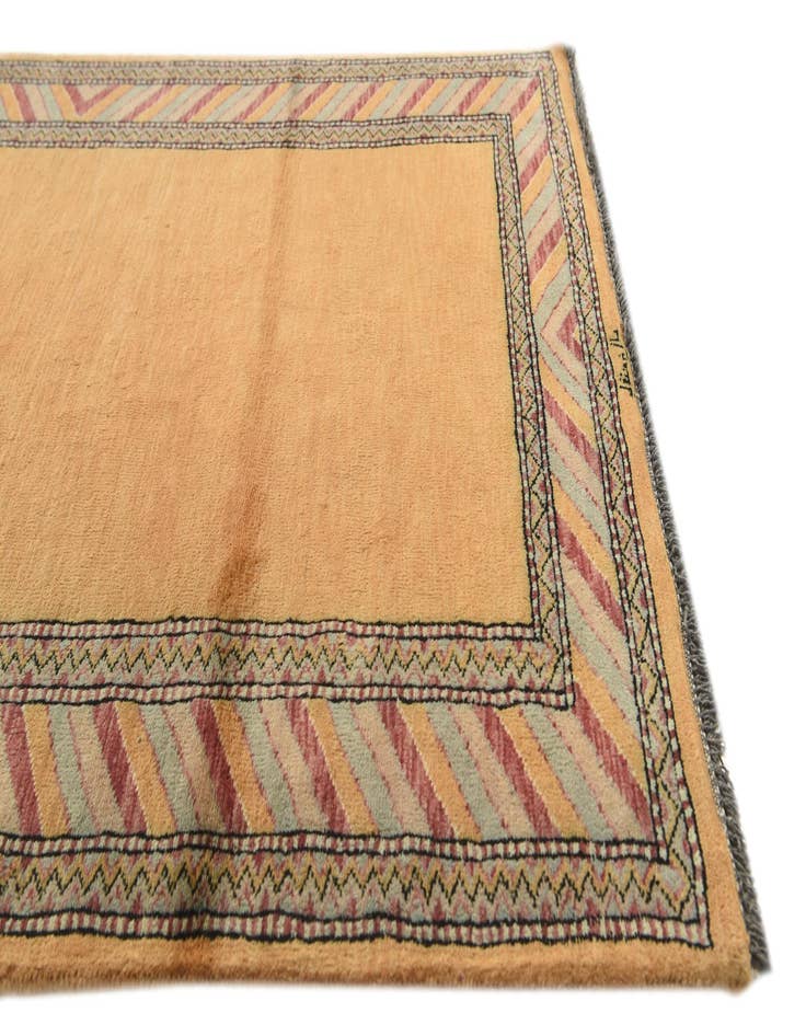 Detail image of 3' 2 x 5' 2 Hand Knotted Kashkuli Gabbeh Oriental Wool Rug