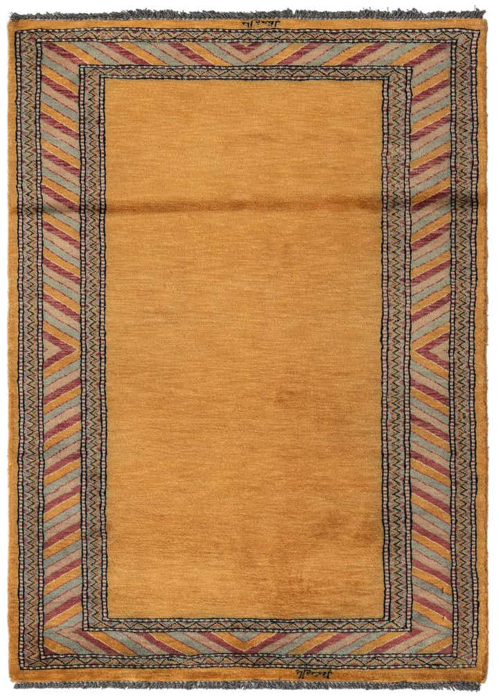 3' 2 x 5' 2 Hand Knotted Kashkuli Gabbeh Oriental Wool Rug
