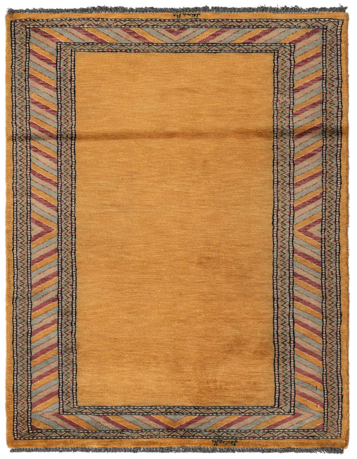 3' 2 x 5' 2 Hand Knotted Kashkuli Gabbeh Oriental Wool Rug