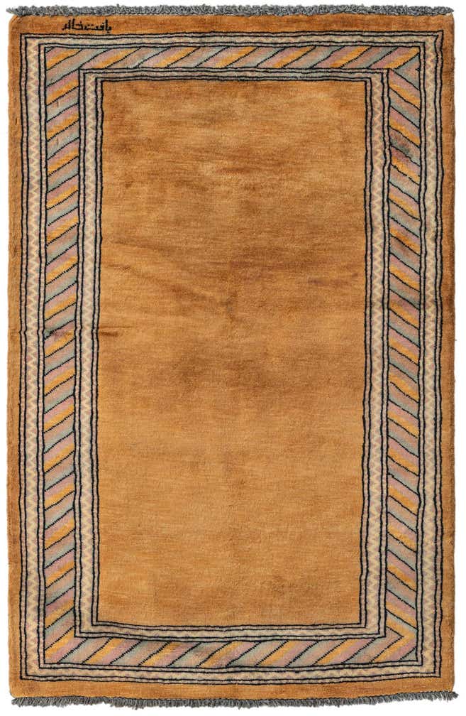 2' 8 x 4' 1 Hand Knotted Kashkuli Gabbeh Oriental Wool Rug