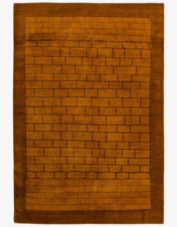 5' 5 x 7' 10 Hand Knotted Kashkuli Gabbeh Wool Rug