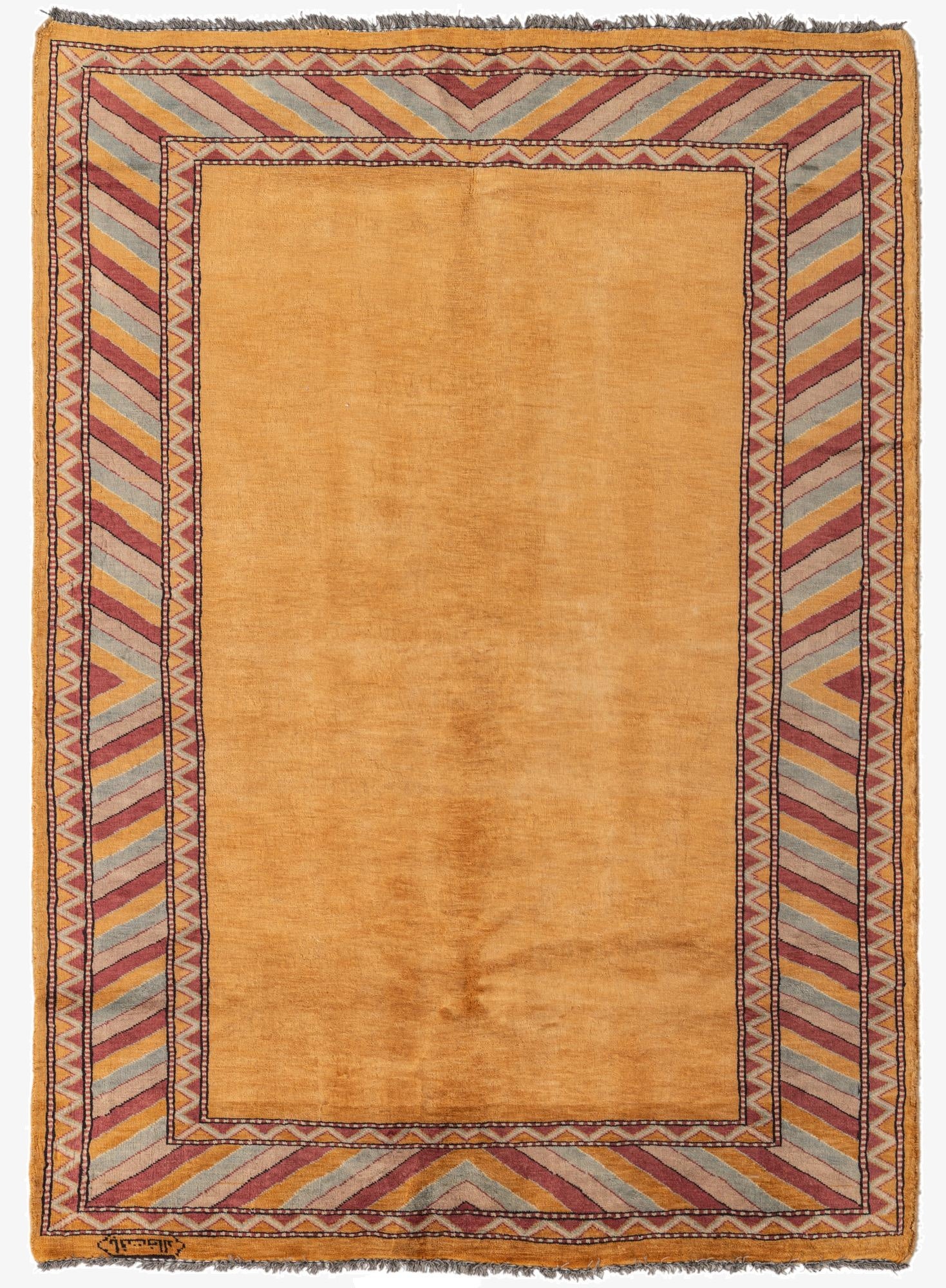 Primary image 4' 3 x 5' 9  Hand Knotted Kashkuli Gabbeh Oriental Wool Rug