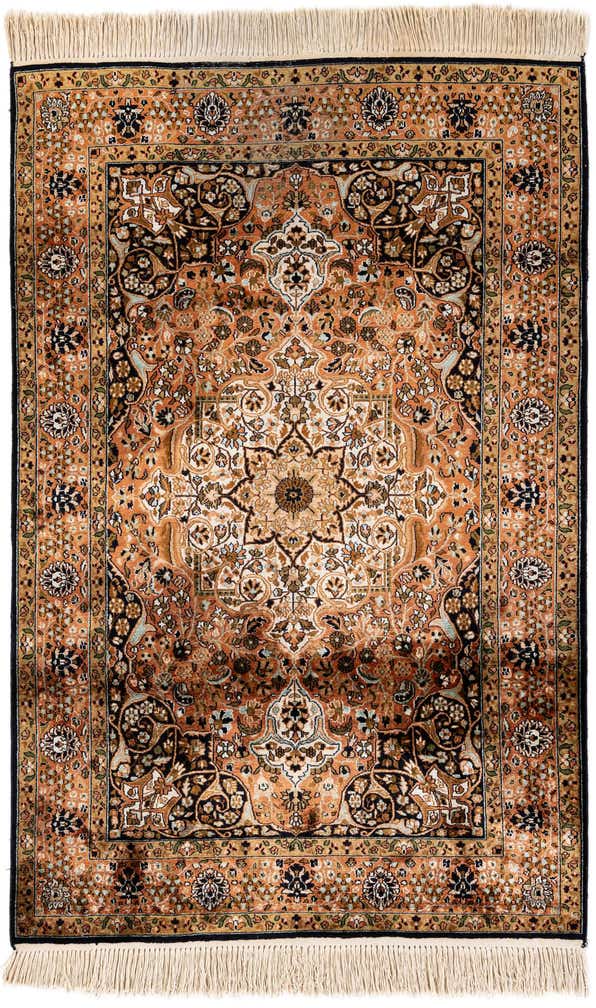 3' 11 x 6' 2 Hand Knotted Kashmir Rug