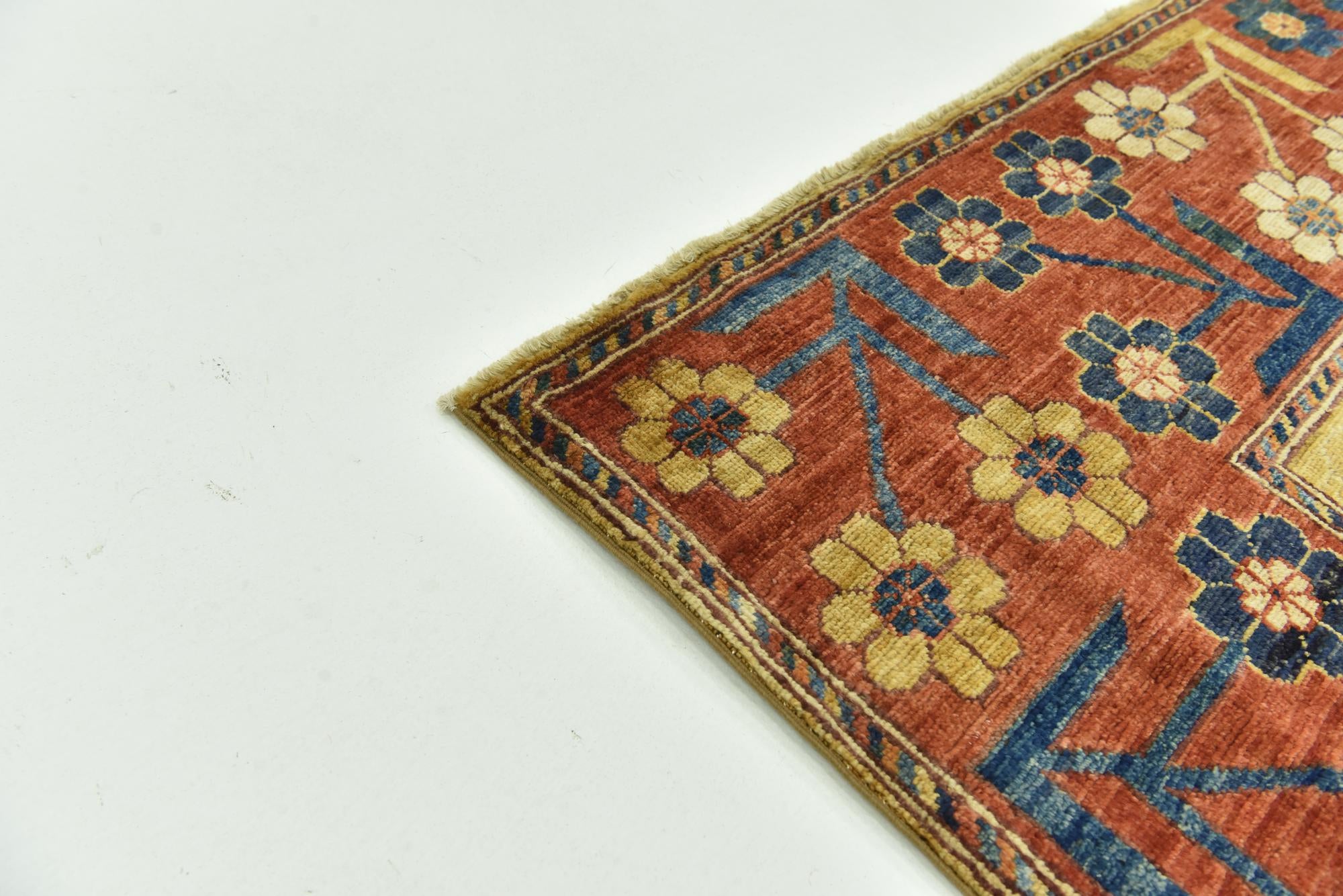 6' 8 x 10' Hand Knotted Kazak Wool Rug