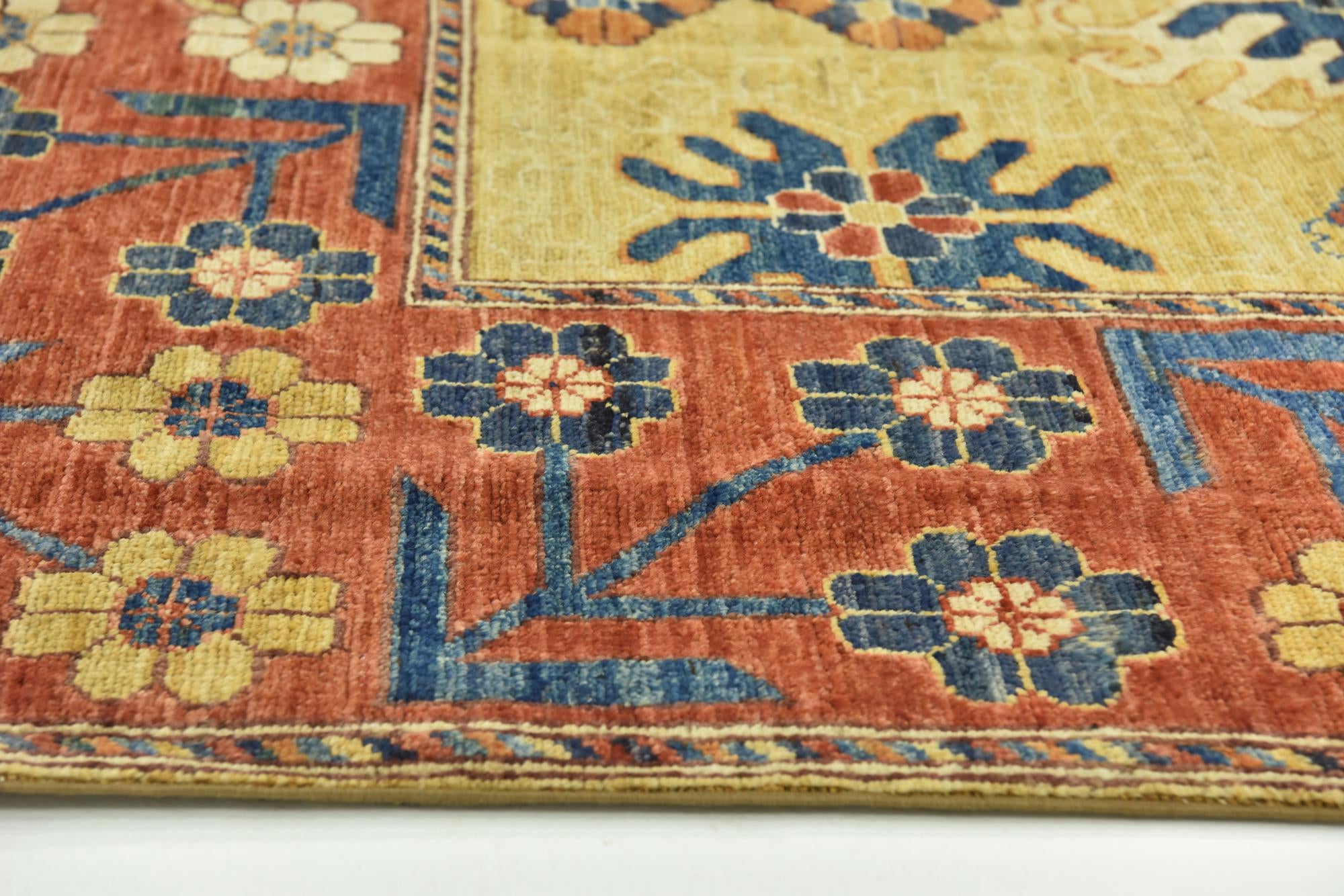 6' 8 x 10' Hand Knotted Kazak Wool Rug
