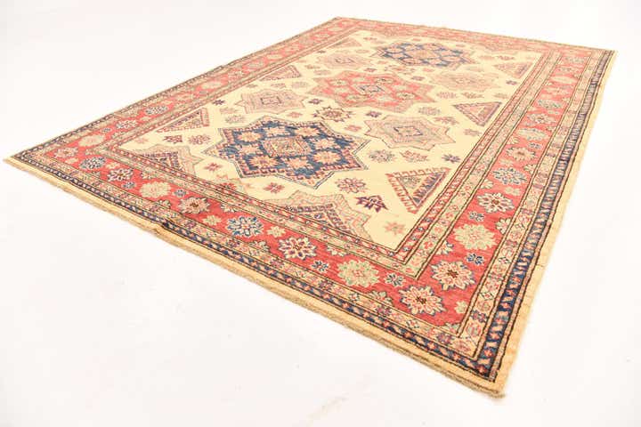 175cm x 235cm anudado a mano Kazak Alfombra Oriental