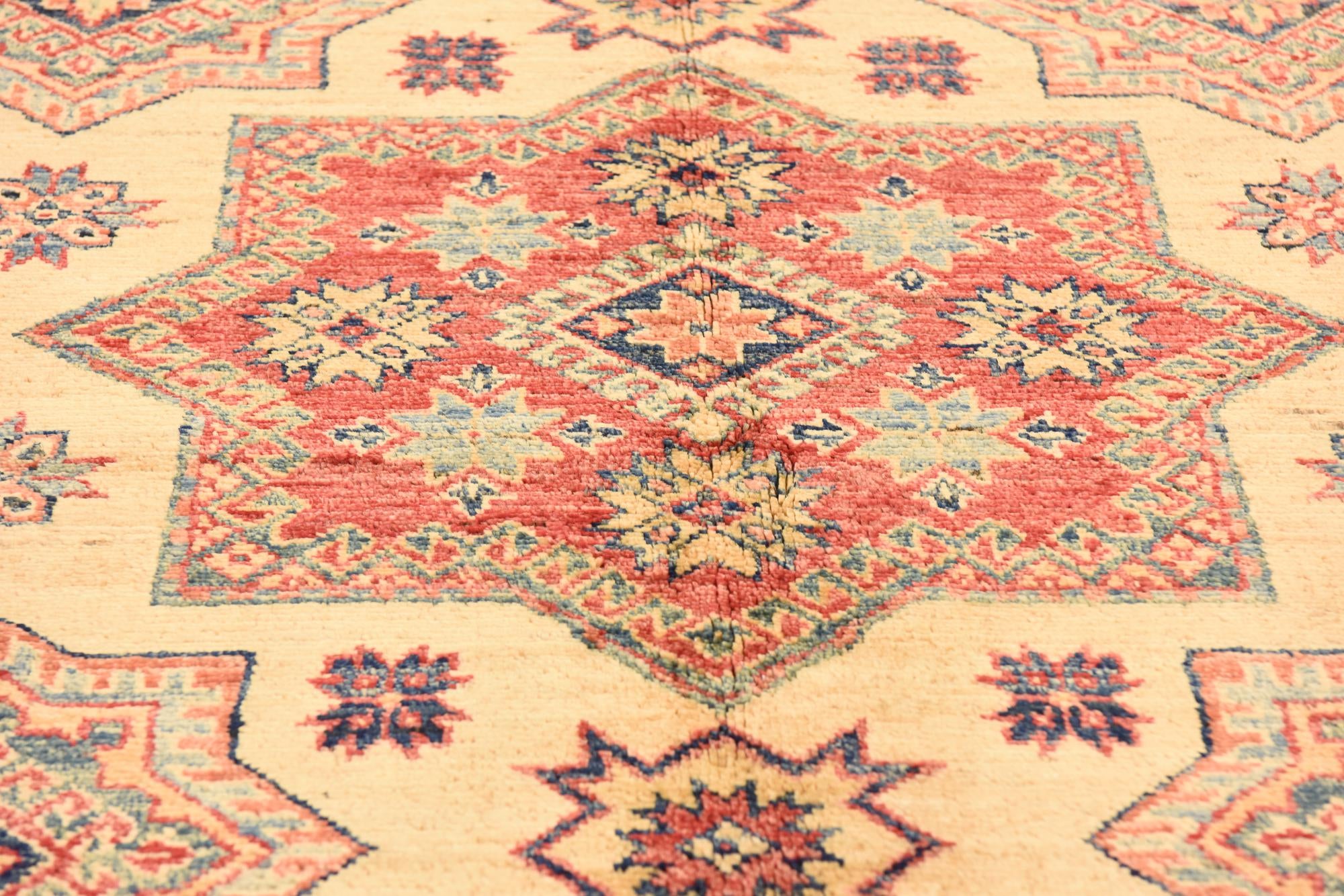 5' 8 x 7' 8 Hand Knotted Kazak Oriental Rug