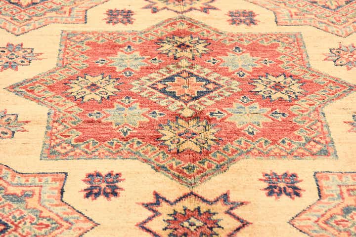 175cm x 235cm anudado a mano Kazak Alfombra Oriental