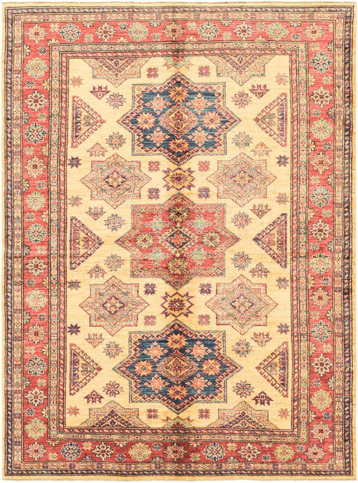 175cm x 235cm anudado a mano Kazak Alfombra Oriental