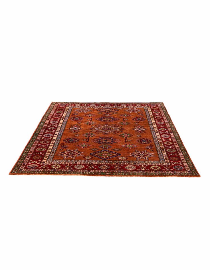 Detail image of 5' 3 x 6' 9 Hand Knotted Kazak Rug