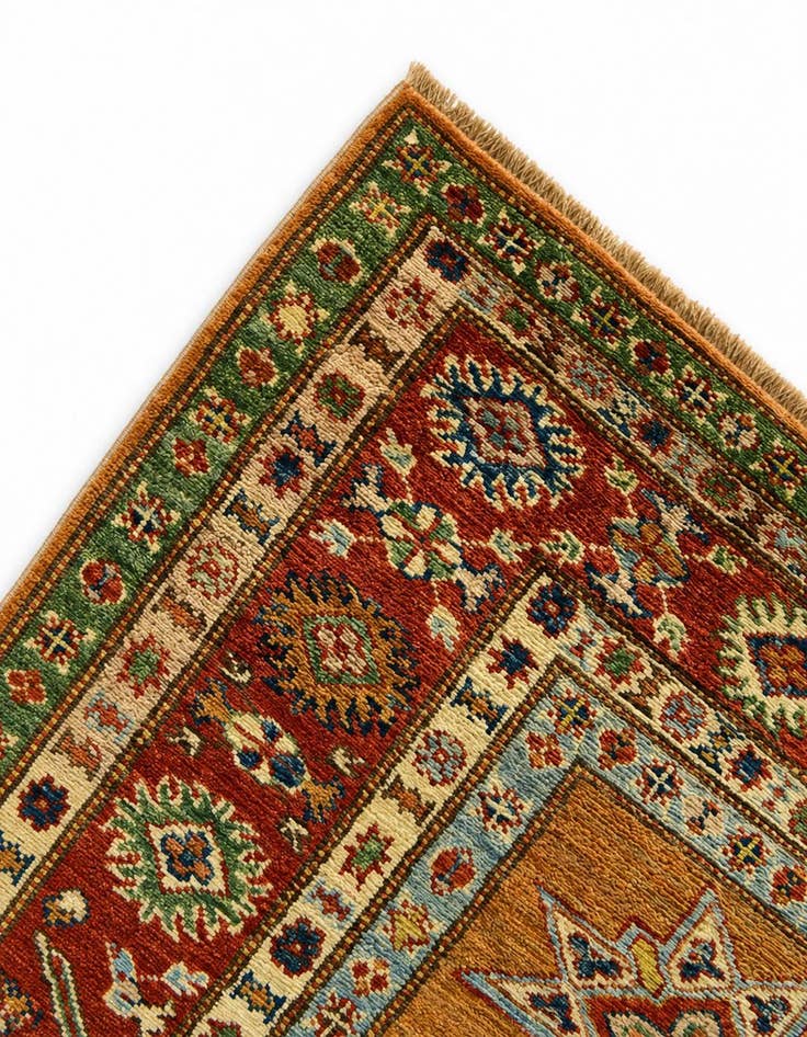 Detail image of 5' 3 x 6' 9 Hand Knotted Kazak Rug