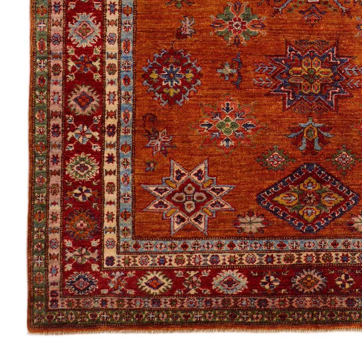 5' 3 x 6' 9 Hand Knotted Kazak Rug