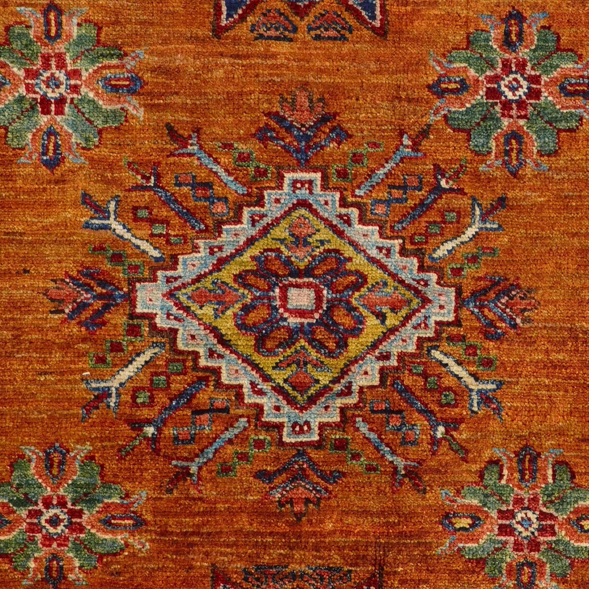 160cm x 205cm Hand Knotted Kazak Rug