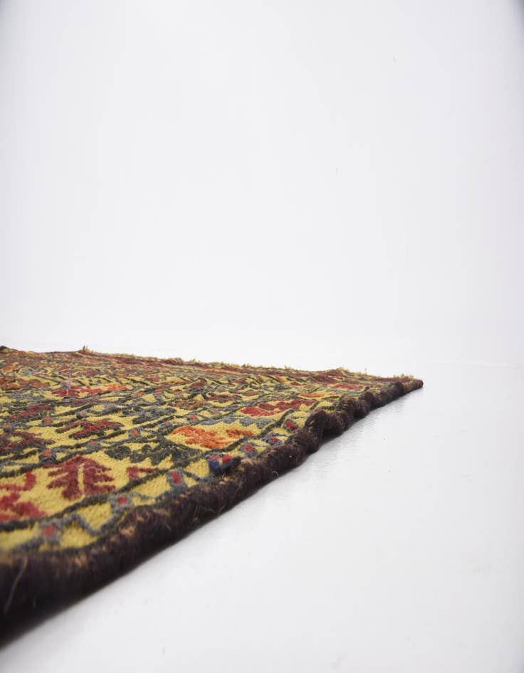 Detail image of 3' 10 x 6' 4 Hand Woven Kilim Afghan Wool Rug