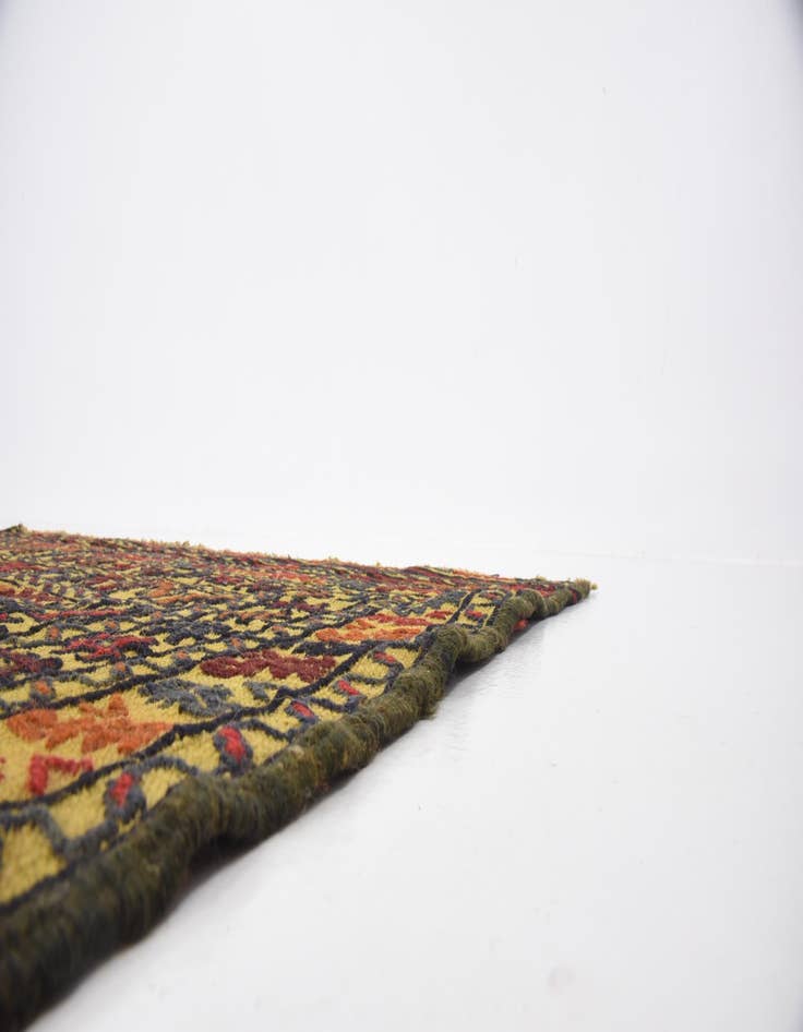 Detail image of 4' 3 x 6' 2 Hand Woven Kilim Afghan Wool Rug