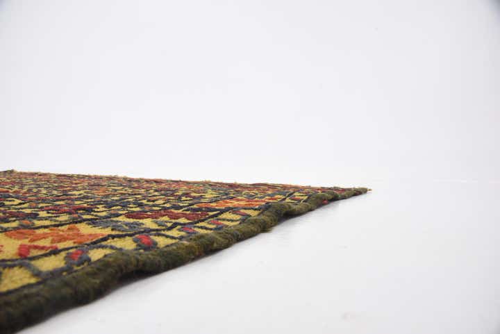4' 3 x 6' 2 Hand Woven Kilim Afghan Wool Rug