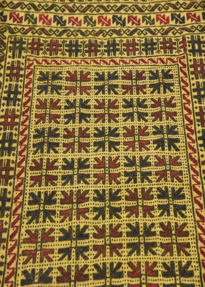 3' 10 x 6' Hand Woven Kilim Afghan Wool Rug