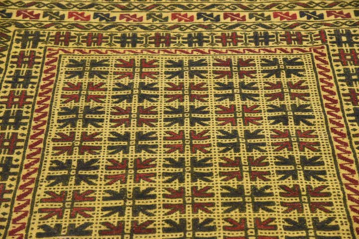 3' 10 x 6' Hand Woven Kilim Afghan Wool Rug