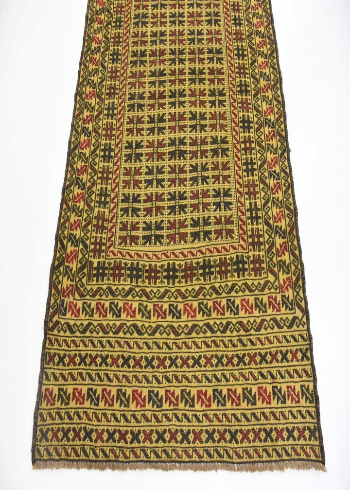 3' 10 x 6' Hand Woven Kilim Afghan Wool Rug